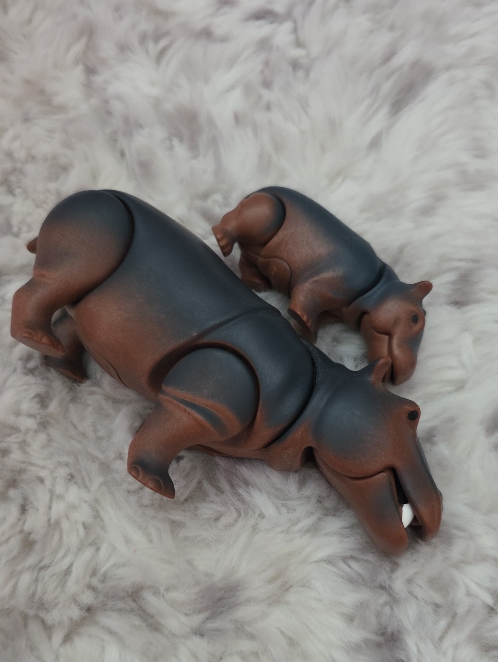 Playmobil Hippo with Calf